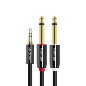 3극 스테레오 TO 5.5(6.3)모노 Y 오디오 케이블 1.5M ML-SY6015
