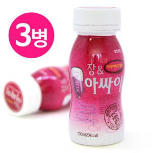 NEW 아싸이베리 장아싸이 100mlx3병 /장청소 유산균 쾌변