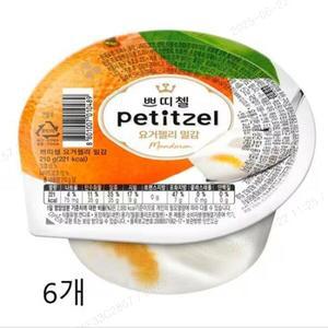 CJ 쁘띠첼 요거젤리 밀감 210g 6개입