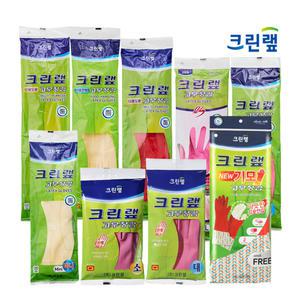 크린랩 고무장갑 5개 세트 라텍스 글러브 김장/주방/위생/기모 일회용품