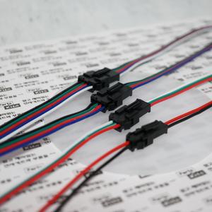 SM2.54mm 커넥터 케이블 2P/3P/4P/5P/6P/7P/8P/9P/10P/12P LED 연장선 후크클립형