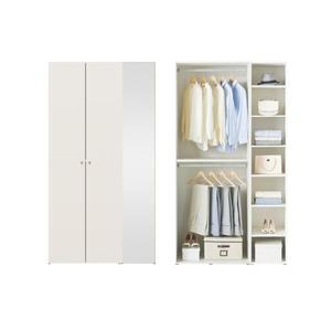 한샘 샘베딩 마일드 거울옷장세트 120cm(높이216cm) 선반형 2종