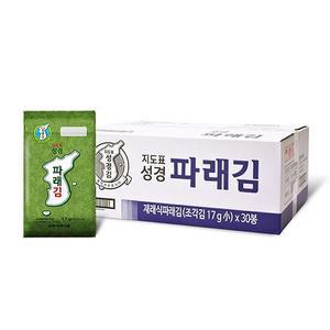 [성경김본사] 대용량 파래 도시락김 17g(30매)x30봉 - 조각김