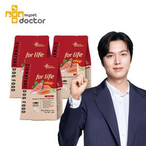 [마이펫닥터]시그니처 포 라이프 어덜트 강아지 사료 홀리스틱 종합 영양 눈물 피부 알러지 다이어트, 2kg, 3ea