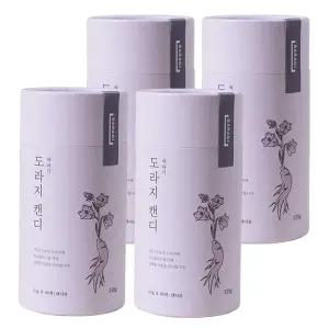 바라기 프로폴리스캔디 도라지 사탕 3+1통(120개입) 환절기 목캔디 부모님선물