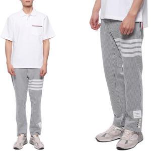 [롯데백화점]톰브라운 23SS 남성 시어서커 스트라이프 팬츠 (MJQ165A J0063 055 23S)