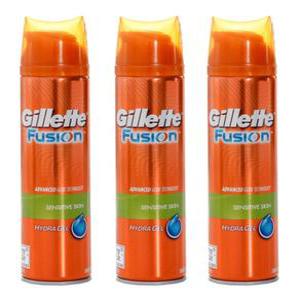 질레트(Gillette) 퓨전 하이드라 센서티브 스킨 젤 200ml 3개