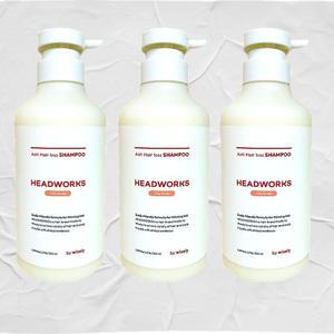 헤드웍스 카페인 샴푸 탈모케어 500ml 3개 세트