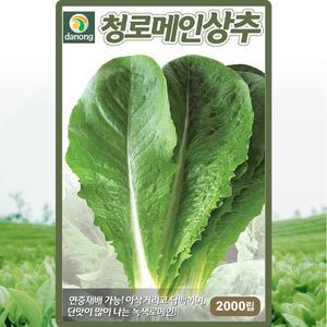 다농 청로메인상추 씨앗 2000립 그린로메인 상추씨 쌈채소 종자