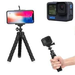 GOPRO10 호환 관절 문어 삼각대 셀카봉 촬영 고프로10/촬영용삼각대/여행용삼각대/소형삼각대/휴대용삼각대