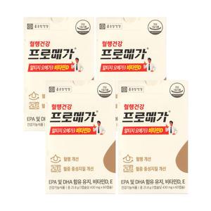 [종근당건강] 프로메가 알티지 오메가3 비타민D 430mg x 60캡슐 4박스 [디카라이프]