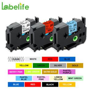 Labelife 브라더 라벨 프린터 라벨 테이프와 호환 가능 메이커 PT-D400 PT-D600 TZe241 TZe-241 TZe 141 tz