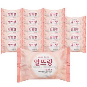 알뜨랑 비누 핑크로즈 140g 20개 / 단단한 목욕 세수 세안