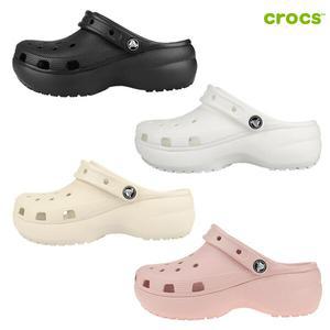 CROCS 클래식 플랫폼 클로그 206750 001 100 2Y2 6UR