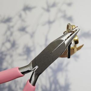 DIY 비즈공예 오링반지 롱노우즈 플라이어 펜치 핑크 세트