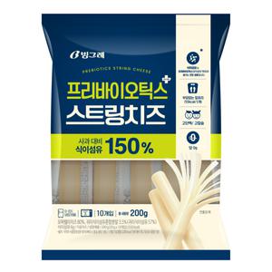 [빙그레] 프리바이오틱스 스트링치즈 200g (20g*10개입)