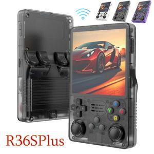 R36S PLUS 휴대용 레트로 게임 콘솔 R36plus 4.0 IPS 스크린 WIFI
