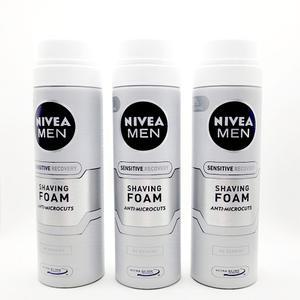 니베아 맨 센서티브 리커버리 쉐이빙 폼 200ml, 3입