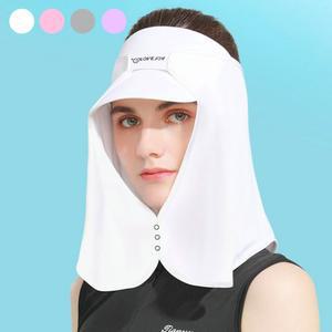 모자고정식 뒷목 얼굴햇빛가리개 여름라운딩썬캡 얼굴옆가리기 4색상