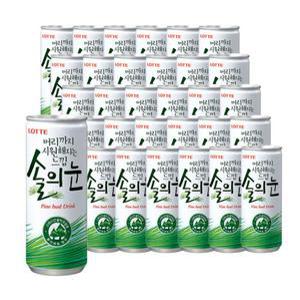 머리까지 시원해지는 느낌 솔의눈 240ml 30캔(한박스)