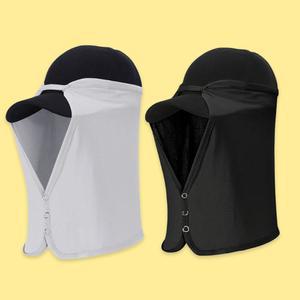 선캡형 얼굴가림 모자햇볕차단 커버 2매세트 여성용 모자햇빛차단 마스크형 썬바이저 2개입