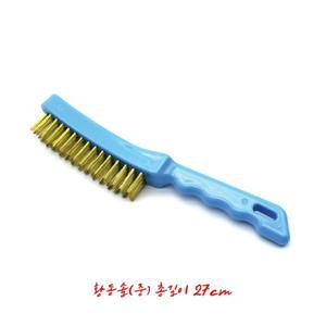 황동솔 중 청소용 총길이 27cm 찌든때 제거 다목적 화장실 브러쉬 다용도 찌든 욕실 걸이용 용품 도구