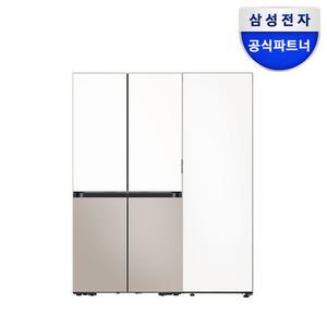 삼성전자 비스포크 4도어 냉장고 1도어 김치냉장고 세트 RM70F64R1ZG+RQ34C7915AP 1등급 985L 키친핏