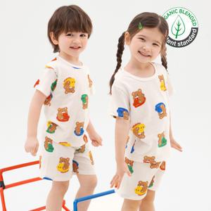 튜브곰 5부 오가닉자카드 실내복