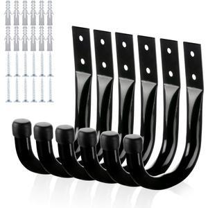 천정고리 천장 걸이 후크 걸이용  차고 후크 6개 팩 연장   케이블용 대형 차고 보관 후크 벽 앵커  나사가