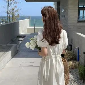 슬로우 스트링 원피스 여름 여성 바캉스 휴양지룩