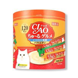 이나바 챠오츄르 구루메 닭가슴살&해산물 버라이어티 14gx120p SC-213