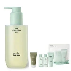 한율 어린쑥 매끈결 클렌징 오일200ml+3종여행용키트