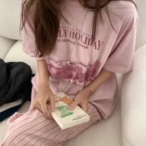 밀리투 코튼 프린팅 반팔티