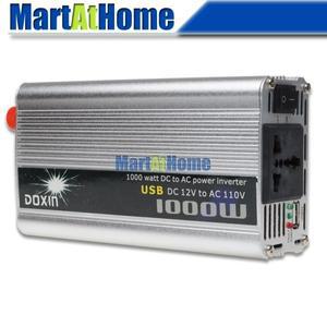 자동차 트럭 보트 USB 전원 인버터 800W 1000W 1200W 12V 24V DC에서 220V 110V AC 수정 사인파 범용 소켓