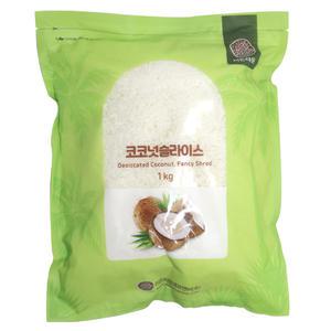 코코넛 슬라이스 1kg 코코넛 분태 쿠키  제빵 재료