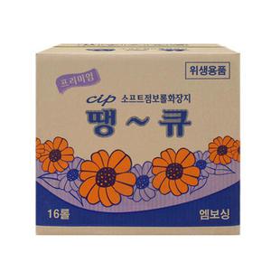 땡큐 점보롤티슈 4롤x4팩(16롤) 화장지 휴지