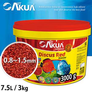 ART 아트 디스커스 레드 7.5L/3kg /대용량 열대어 관상어 사료 먹이 밥 구피 테트라 비트 수족관 어항 초보