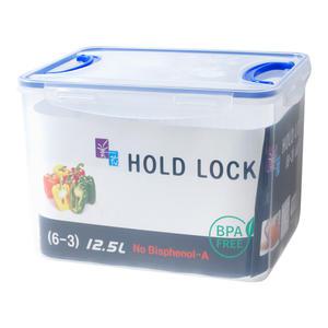 투명홀드락 밀폐용기 12.5L(6-3)핸들BN 보관용기 반찬