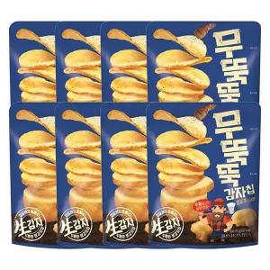 오리온 무뚝뚝감자칩 통후추 소금맛 60g, 8개