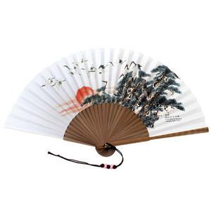 [박씨상방]오죽선대 한지접부채-송학 53형