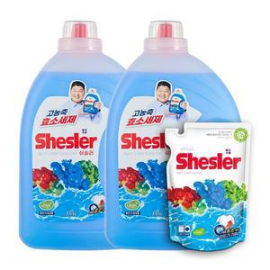 아토세이프 강호동의 쉬슬러 에이프릴 액체 세탁세제 3.05L 2개+500ml 1개