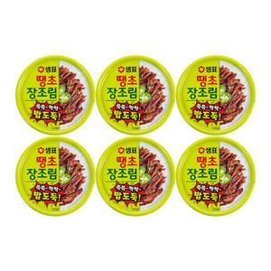 샘표 땡초장조림, 90g, 6개