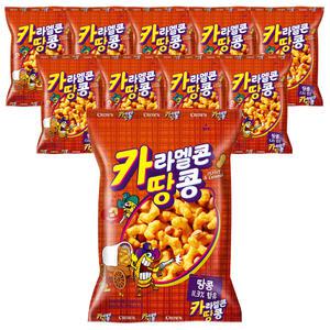 크라운 카라멜콘땅콩, 72g, 10개