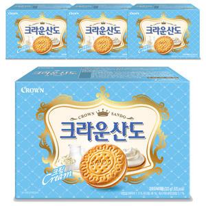 크라운 산도크림, 323g, 4개