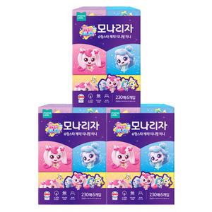 모나리자 캐치 티니핑 미니 230매 6입 x 3팩 /각티슈