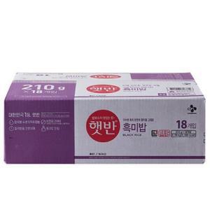 CJ 햇반 흑미밥 210gx18개입