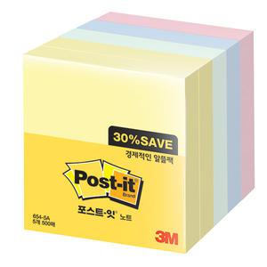 3M/포스트잇 654-5A 알뜰팩
