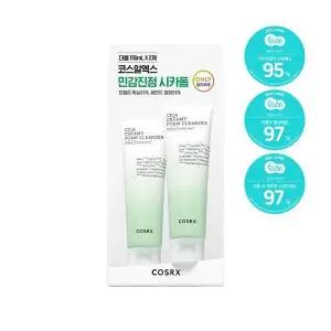 코스알엑스 퓨어핏 시카 크리미 폼 클렌저 더블 150ml+150ml