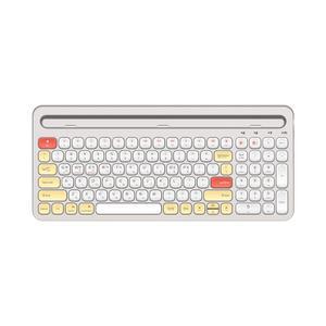 블루투스5.0 크래들 무선 키보드 스마트폰 태블릿PC 거치 USB충전 휴대용 블랙 화이트