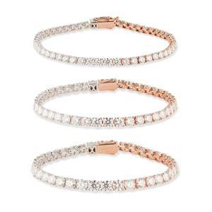 [도로시] 14k 모이사나이트 4프롱 믹스 테니스 팔찌(3부)_16.5cm